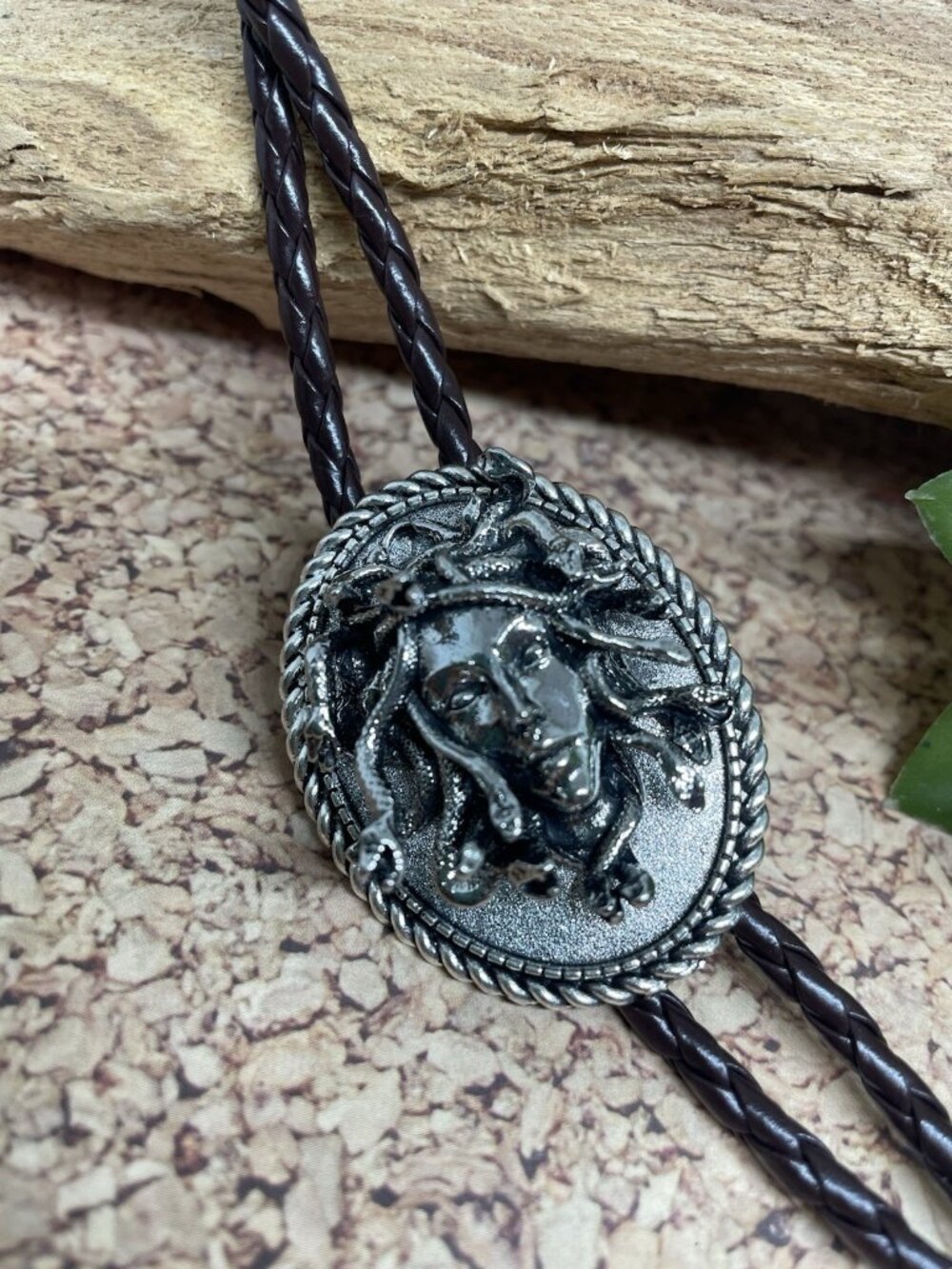 Medusa Serpent Goddess Bolo Tie Art Wear Festival Greek Mythology Snake Unique